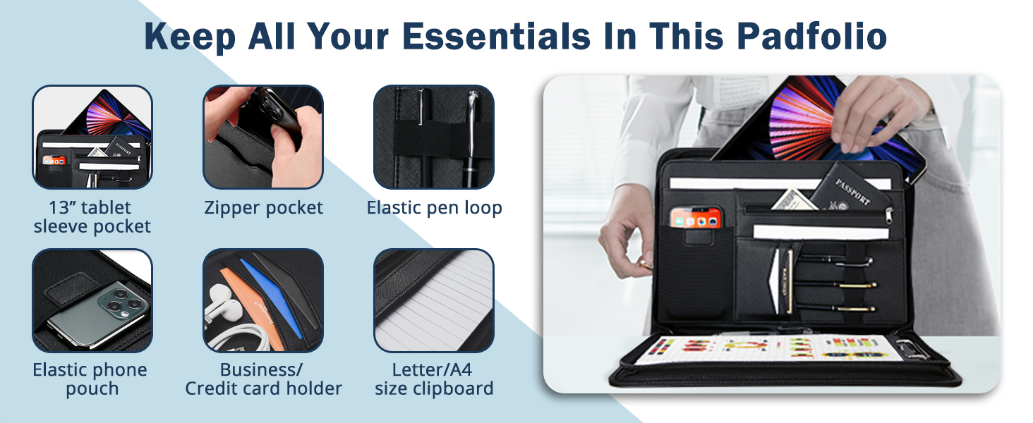 Keep All Your Essentials In This Padfolio