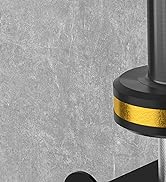 APLUGTEK Olympic Barbell Rack, Home Gym Bar Holder, Black Vertical Wall Mount, Bar Hanger with Ru...