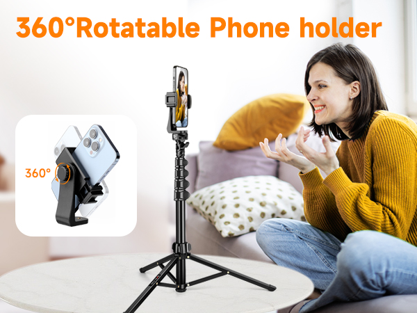 Tall Phone Tripod stand for Recording