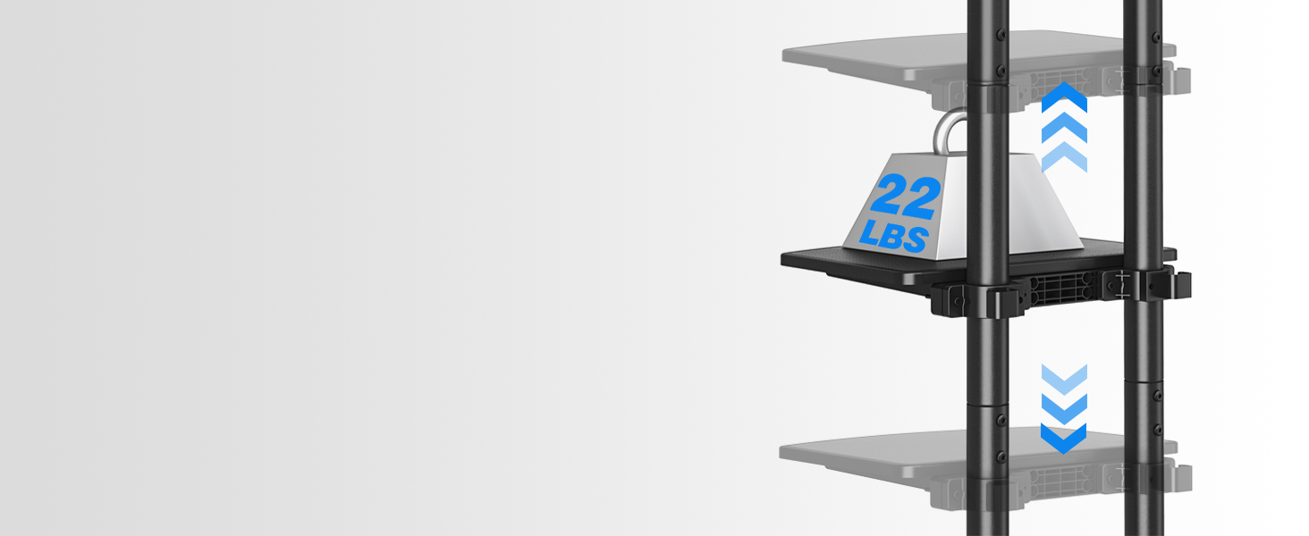 Rolling TV Stand