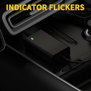 indicator flickers