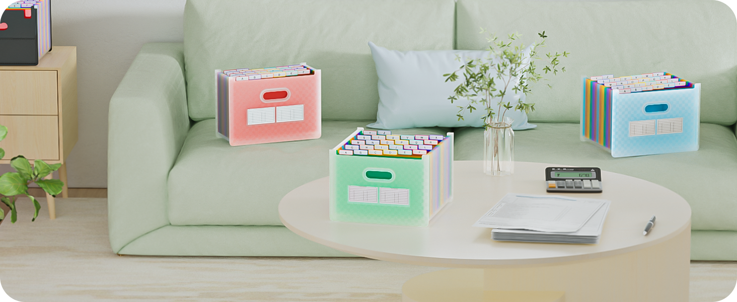 ThinkTex 26 Pockets Accordion File Organizer,