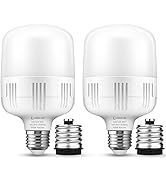 LOHAS Super Bright Light Bulbs, 250-300W Equivalent 3400LM E26 Garage LED Bulb, 5000K Daylight 30...