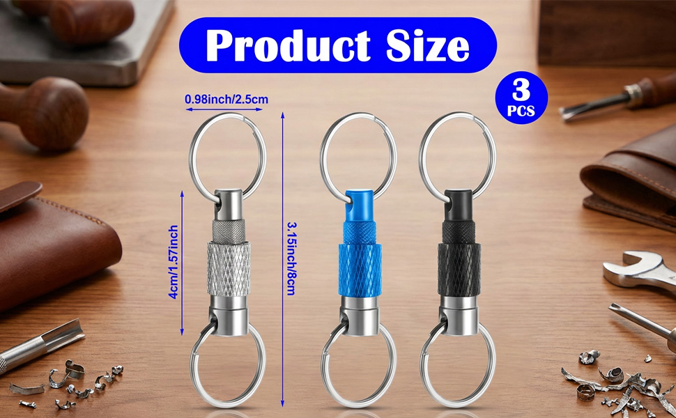 Detachable Metal Key Ring