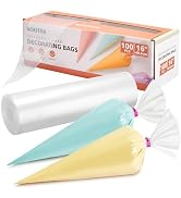 Kootek 16” Piping Bags (100Pcs), Disposable Pastry Bags Anti Burst Icing Frosting Bag Thick Cake ...