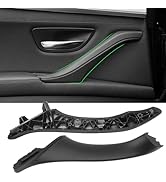 Jaronx Compatible with BMW 5 Series F10 F11 Door Handle Replacement, Leather Left Rear Side Inter...