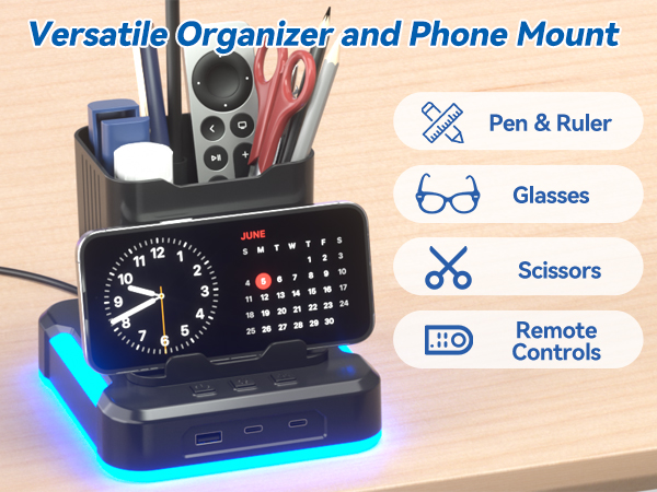 desk lamp with pen and phone holder 05