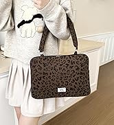 Leopard Print Laptop Case 11, 13,15 Inch Quilted Laptop Sleeve Soft Protective Cheetah Computer S...