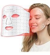 FDA-Cleared 7-Color LED Light Therapy Mask for Anti-Aging, Portable Soft Silicone Led Light Thera...