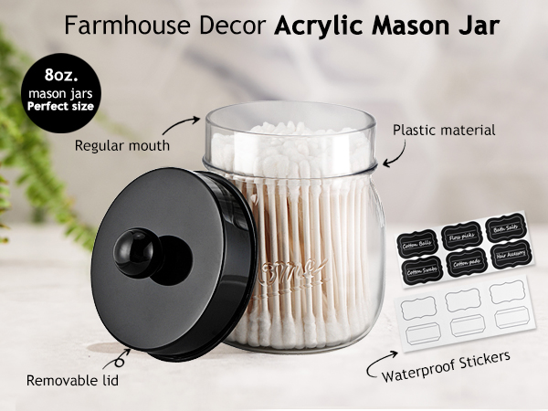 mason jar bathroom decor