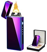 COMANYI Rechargeable USB Electric Plasma Arc Lighter with LED Power Display - Windproof for Candl...