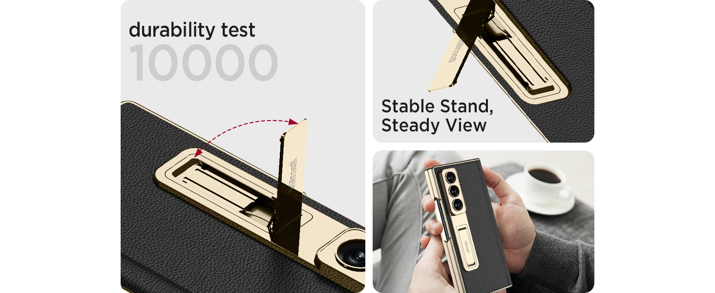 galaxy fold z7 full cover case with stand
