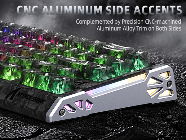 ATTACK SHARK R68 HE 60% Wired Rapid Trigger 8K Mechanical RGB Gaming Keyboard with 0.005mm Accuracy