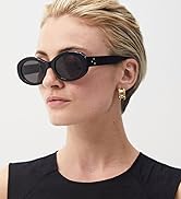 GLARDEFE Retro Polarized Oval Sunglasses for Women - Vintage 90s Style Trendy Sun Glasses
