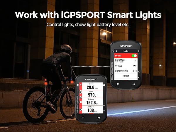 works with iGPSPORT Light