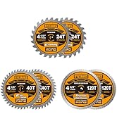 Ryltanks 4-1/2 Inch Circular Saw Blade, 3/8” Arbor, 24T for Framing&amp;40T for Fine Finish&amp;120T for ...