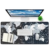Large Gaming Mouse pad,Extended Keyboard Mouse Mat Desk pad(31.5" x 15.8" 3mm) with Non-Slip Rubb...
