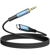 Tisino USB C to 3.5mm Audio Cable 1.6FT, USB Type C to Aux Car Stereo Speaker Aux Cord Compatible...