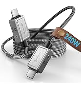PHIXERO 240W USB C to USB C Cable 6.6ft[Zine Alloy], PD 3.1 5A Super Fast Charging Cable Type C, ...