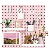 VUSIGN Pegboard Combination Wall Organizer Kit, 4 Pieces Pegboards and 17 Accessories Modular Han...