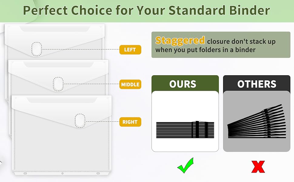pocket folders for 3 ring binder