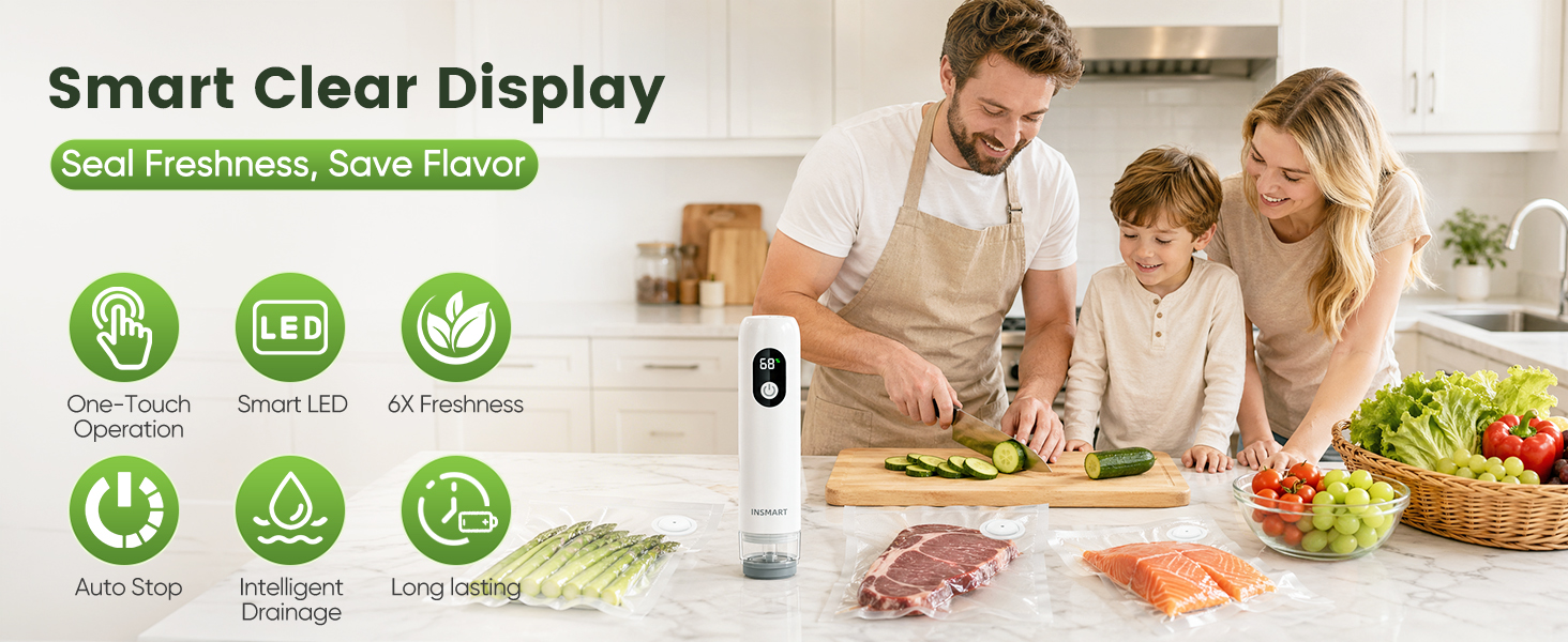 Compact Vacuum Sealer for Food