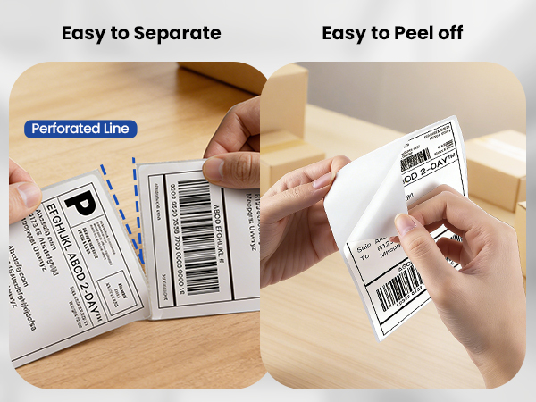 4"x6" Direct Thermal Shipping Label
