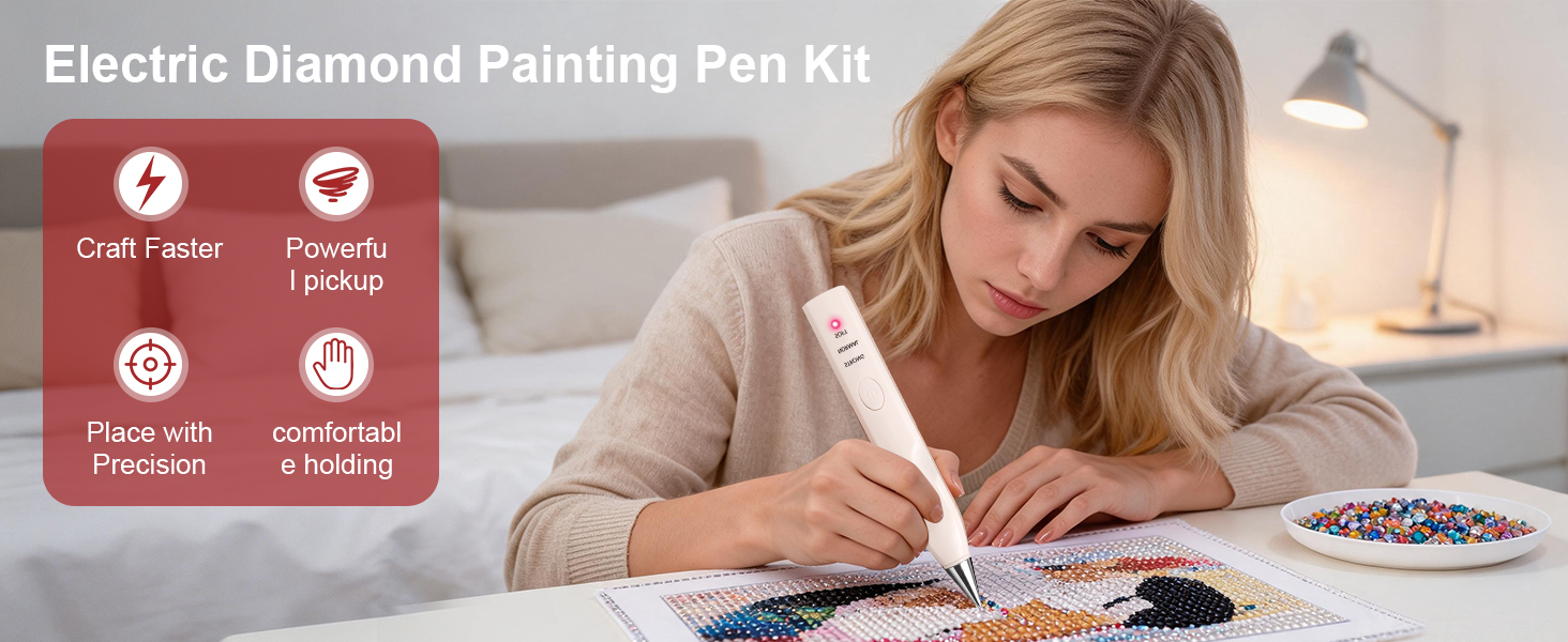 electric diamond painting pen diamond art pens diamond art toolsdiamond painting kit