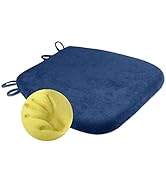 Sigmat Dining Chair Pad, 16.5 x 16 Inches U-Shape Memory Foam Kitchen Chair Cushion with Strips N...