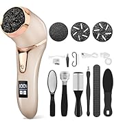 Callus Remover for Feet (with Dander Vacuum), Portable Pedicure Kit Foot File Callus Remover, Rec...