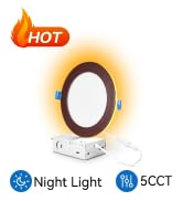 LED Recessed Lights with Night Light