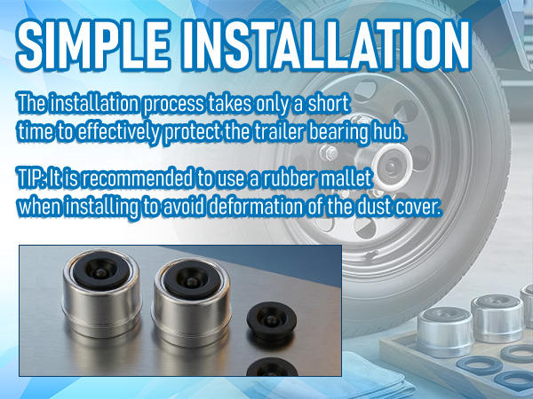 Trailer Axle Wheel Hub Dust Caps