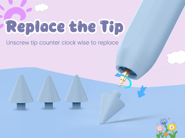 replace the ipad pencil tip unscrew tip counter clock wise to replace