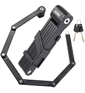 Folding Bike Lock - Folding Locks with 2Keys Heavy Duty Anti Theft Alloy Steel with Mounting Brac...