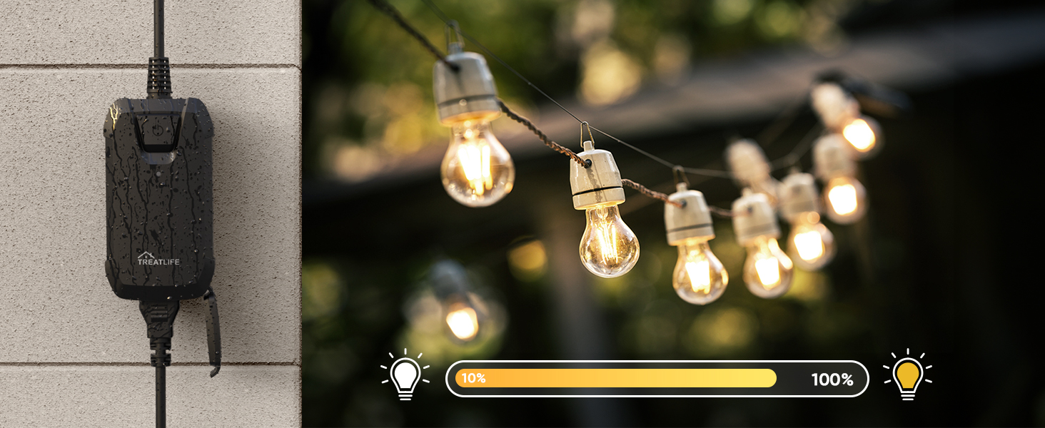 outdoor dimmer for string lights