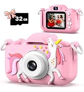 Dwfit Upgrade Selfie Kids Camera, Christmas Birthday Gifts for Boys Girls Age 3-12, HD Kids Digit...