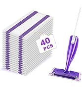 40 Count Mop Pad Refills for Swiffer Wet Jet Spray Mop, Disposable Multi Surface Wet Jet Mopping ...