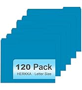 File Folder, HERKKA 120 Pack 1/3 Cut Tab File Folders, File Folders Great for Organizing and Fili...