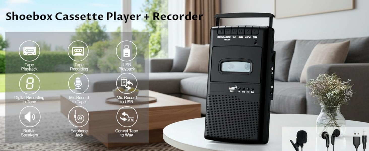 Cassette player recorder