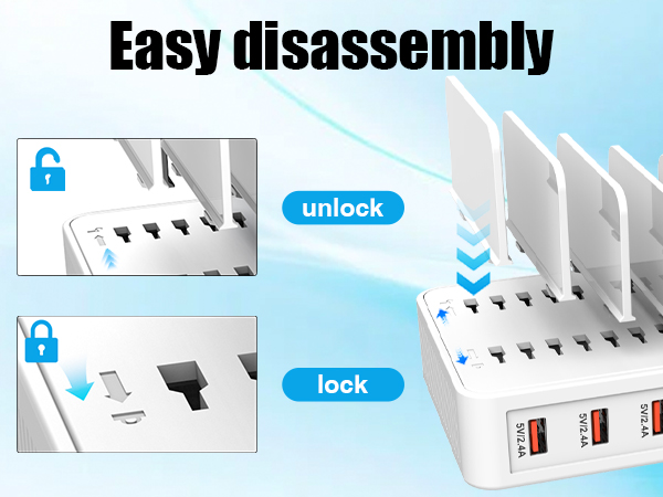 phone charging station for multiple devices