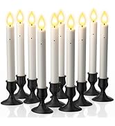 PChero 10 PCS Window Candles with Dusk to Dawn Sensor, 7.2