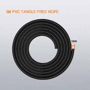 PVC tangle free rope