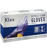 Klex Nitrile Exam Gloves - Medical Grade, Powder Free, Latex Free, Food Safe, Lavender, 100, 300 ...