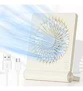 JOSTRY Mini Desk Fan with Strong Airflow,Portable Personal Fan Rechargeable,3 Speed Adjustable De...
