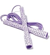 Skipping Jump Rope for Fitness Workout - Light Weight, Adjustable, Tangle Free, Excellent line co...