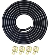 1/8" 3.5mm 6 Feet Fuel Line Hose Gas Line Replacement with 4pcs Clamps For Hon&amp;da 95001-35003-60M...