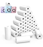 25 Rolls Instant Print Camera for Kids Refill Print Paper - Hikkon Thermal Print Paper Rolls Phot...