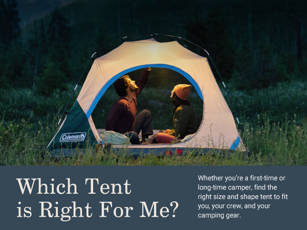 coleman tent quiz best for you camping size shape crew gear hike backpack family small large fit