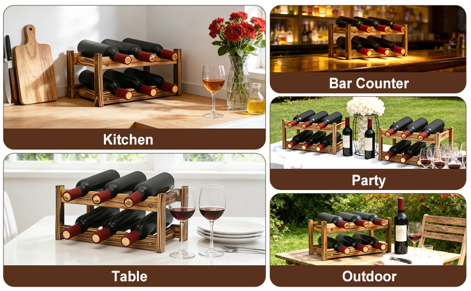 tabletop wine rack
