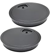 Desk Grommet 3-1/8" (80 mm), Desk Cord Hole Cover, Cable Grommet Metal Zinc Alloy Materilal, Desk...